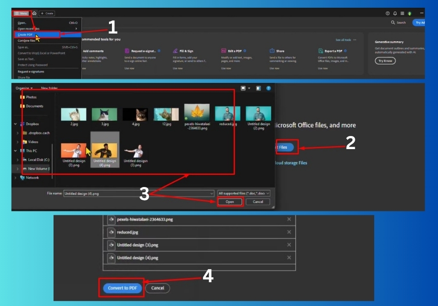 Create Multiple Photos to PDF
