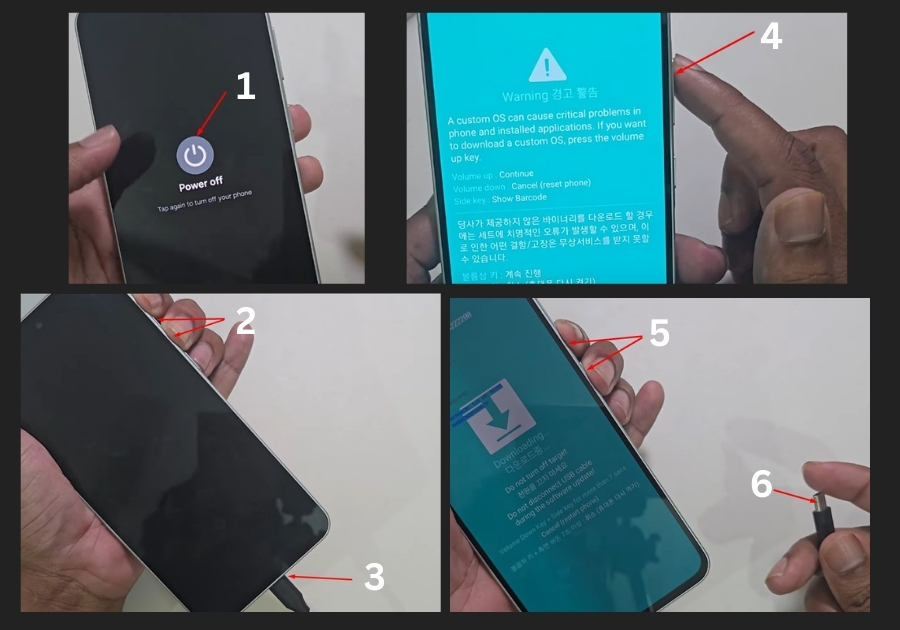 Enter Download Mode Samsung A56