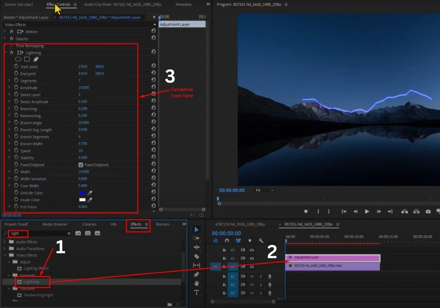 Make Lightning Effect in Premiere Pro