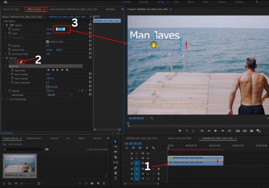 Remove Text from Video in Premiere Pro