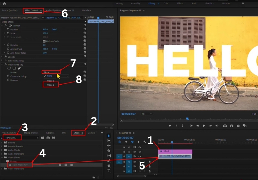 Create Text Mask in Premiere Pro
