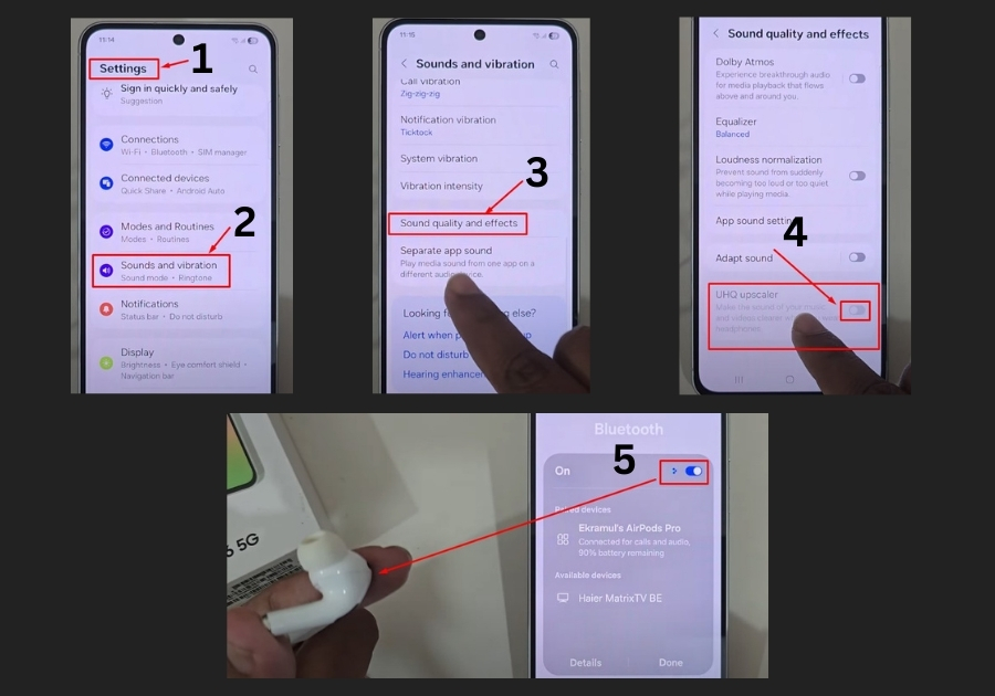 Enable UHQ on Samsung Galaxy A56