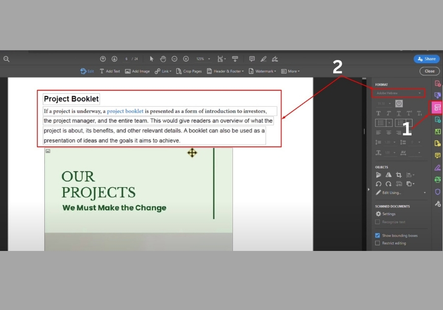  Change Font in PDF