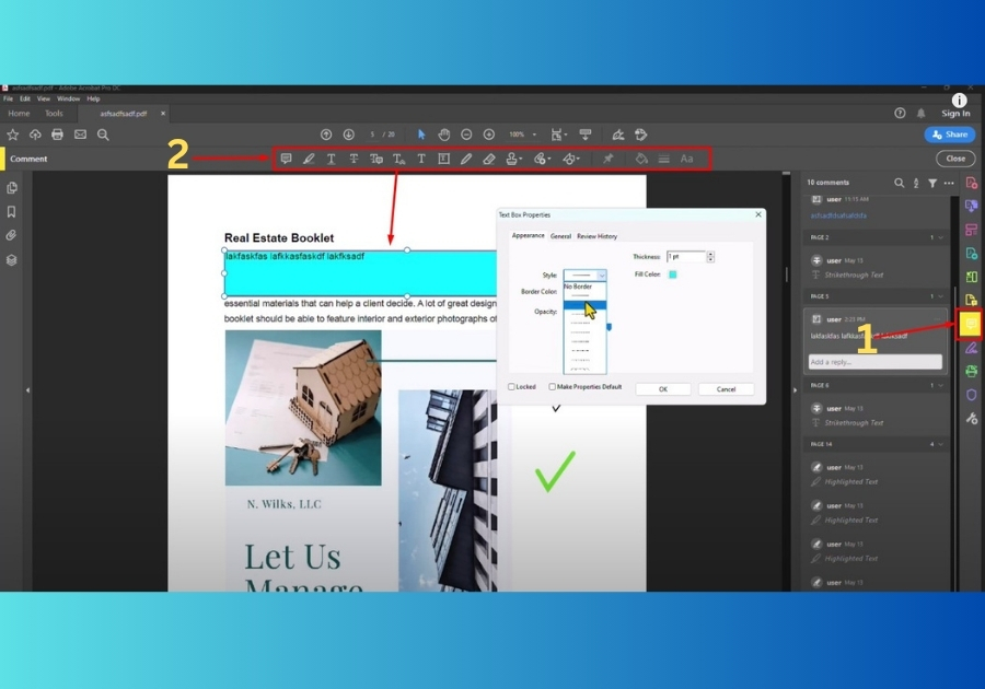 Add Text with Background in PDF
