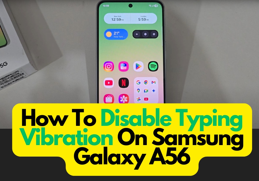 How To Disable Vibration While Typing On Samsung Galaxy A56