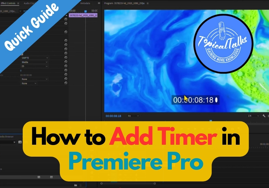How to Add Timer in Premiere Pro | Timer for Video Editing