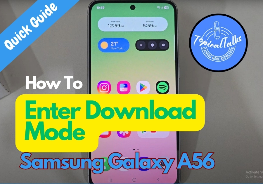 How To Enter Download Mode Samsung Galaxy A56