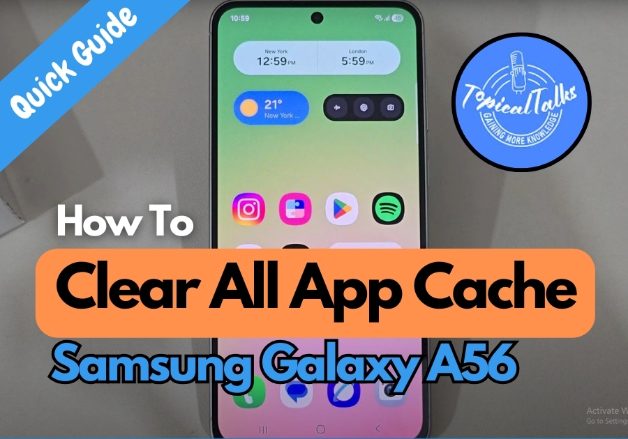 How To Clear All App Cache On Android Samsung Galaxy A56