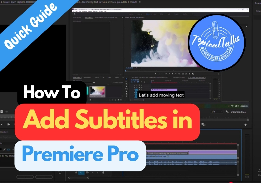 How to Add Subtitles in Premiere Pro