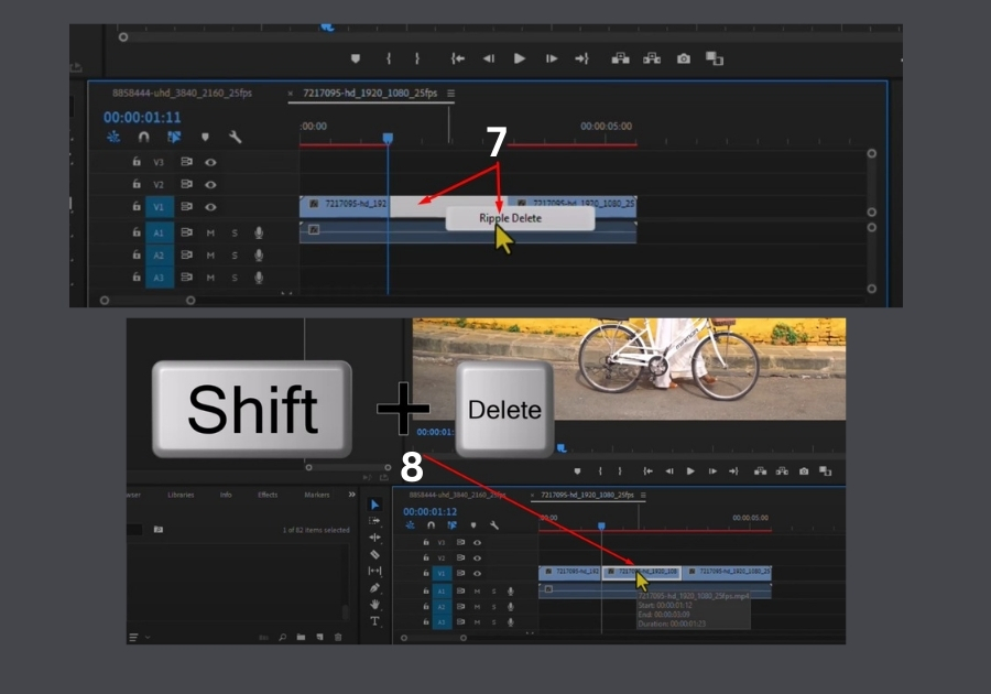 Cut Middle Part of Video in Premiere Pro 1