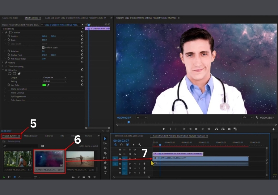Remove Green Screen in Premiere Pro