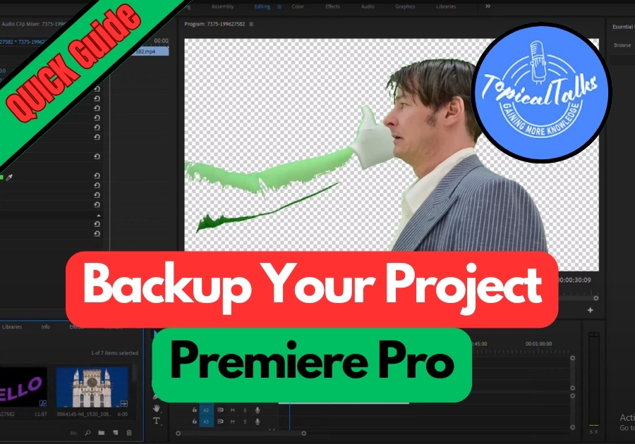 How to Backup a Project in Premiere Pro