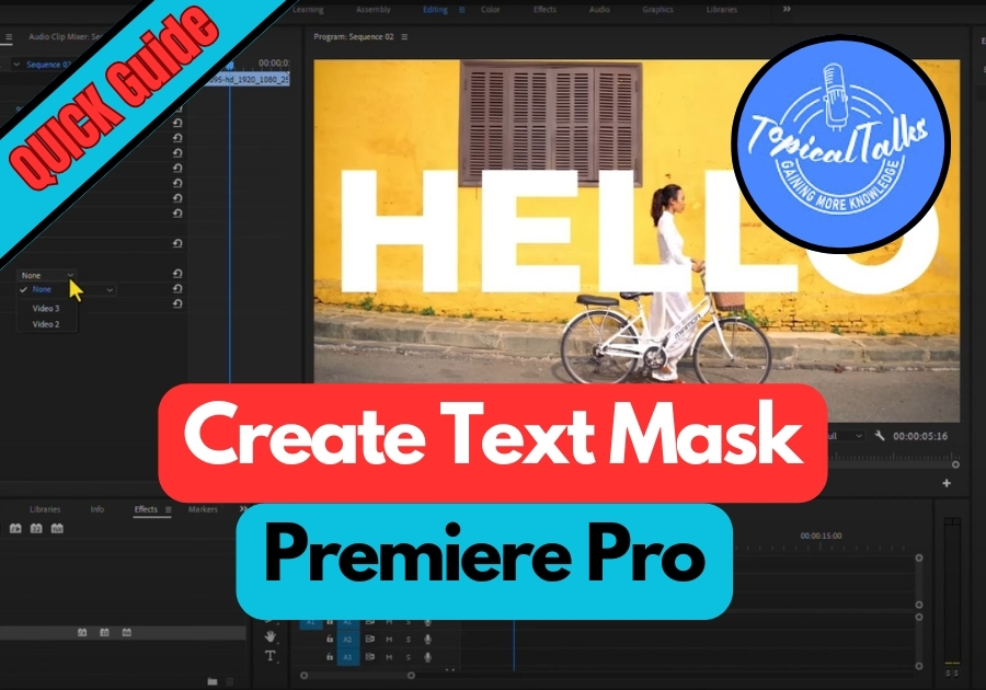 How to Create Text Mask in Premiere Pro