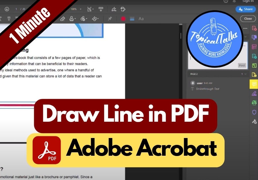 How to Draw Line in Adobe Acrobat