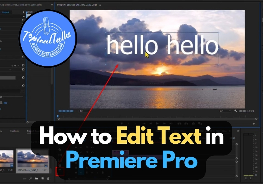 How to Edit Text in Premiere Pro