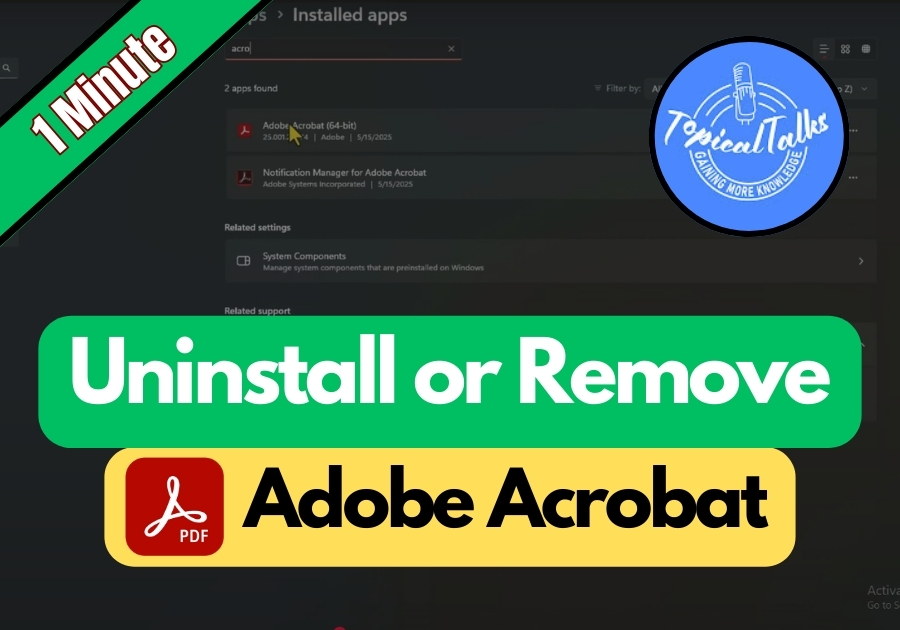 Remove Adobe Acrobat