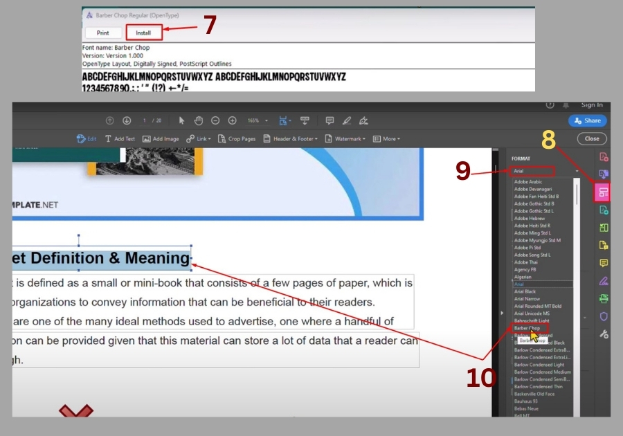 Add New Fonts to Adobe Acrobat 2