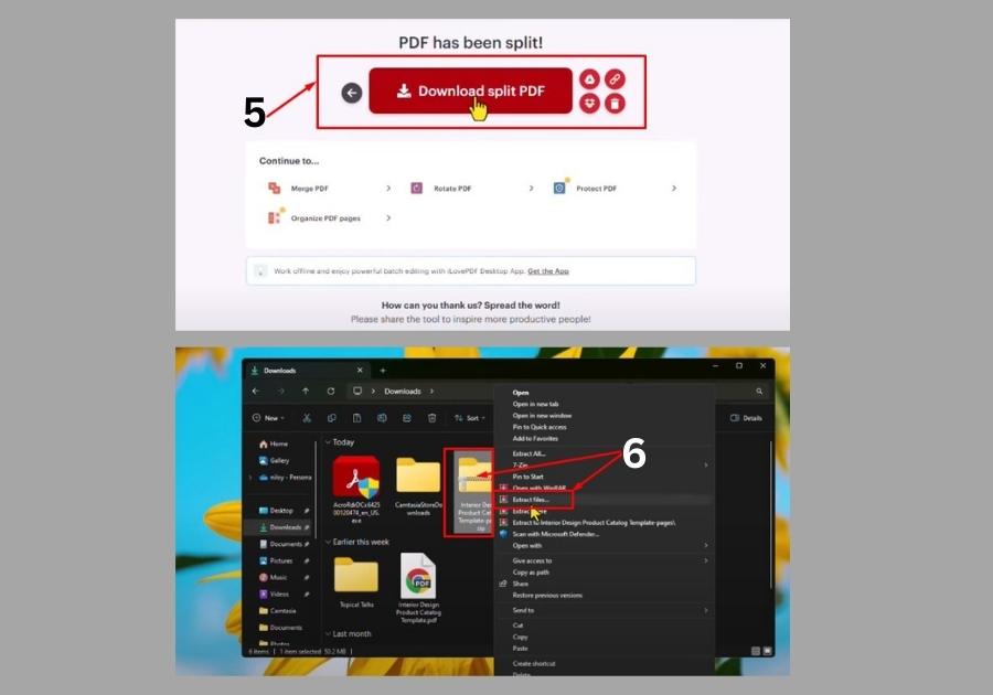 Split a PDF File into Multiple Files Online 1