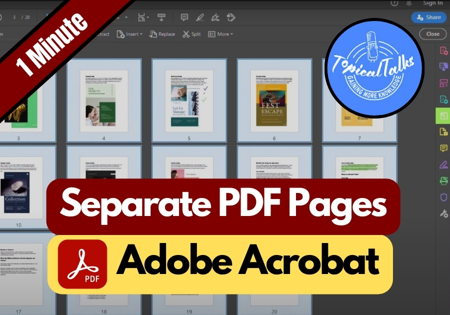 How to Separate PDF Pages in Adobe Reader