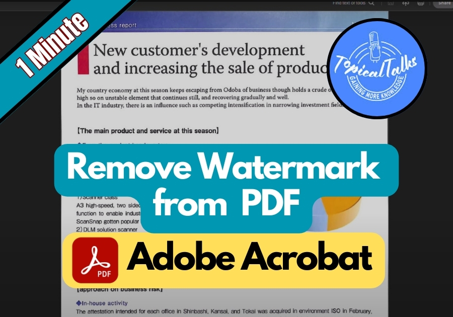 How to Remove Watermark from a PDF in Adobe Reader