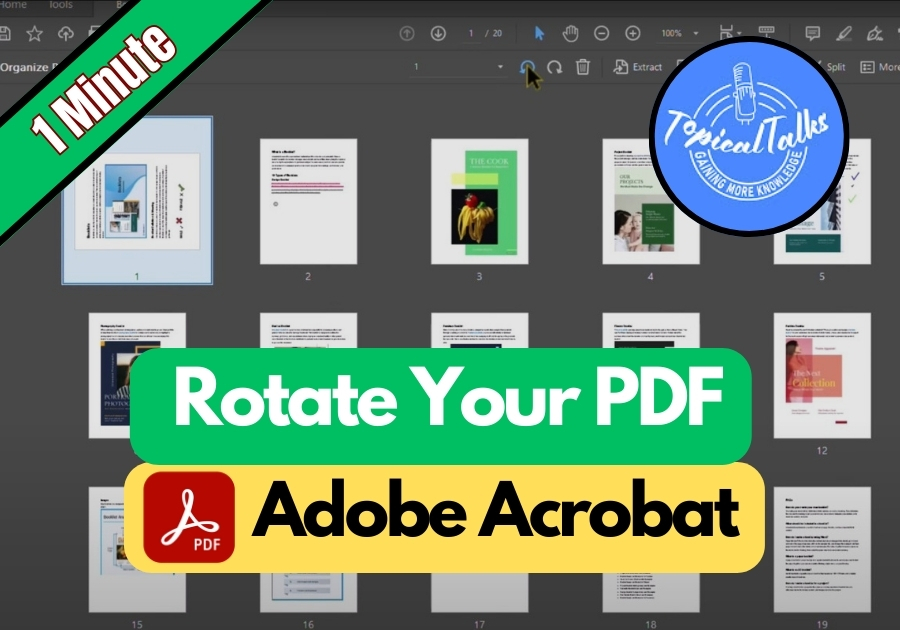 How to Rotate a PDF in Adobe Acrobat