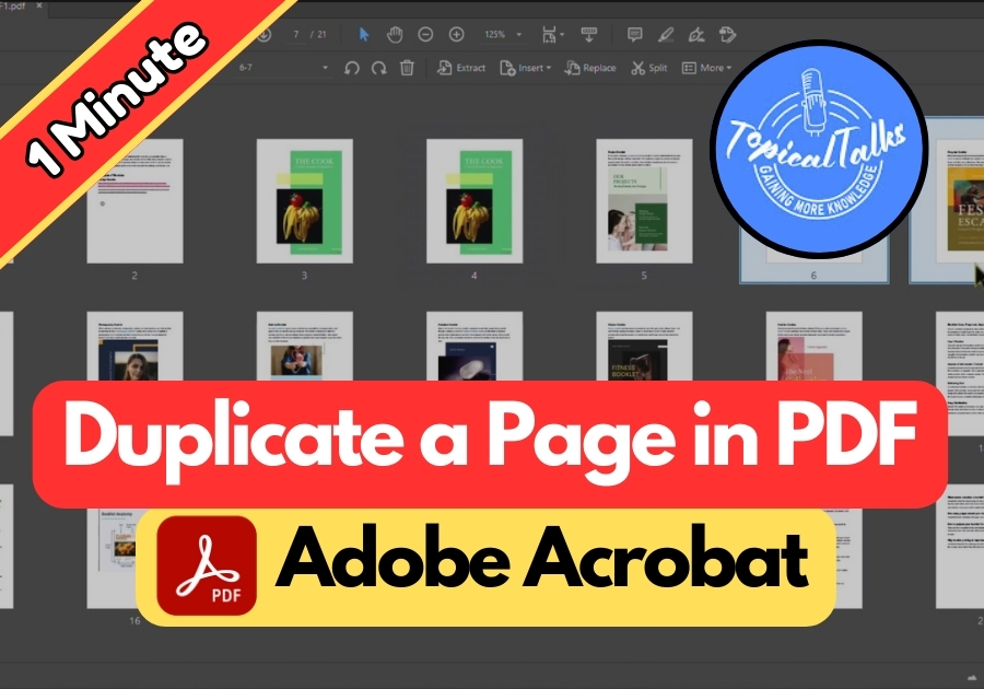 How to Duplicate a Page in Adobe Acrobat