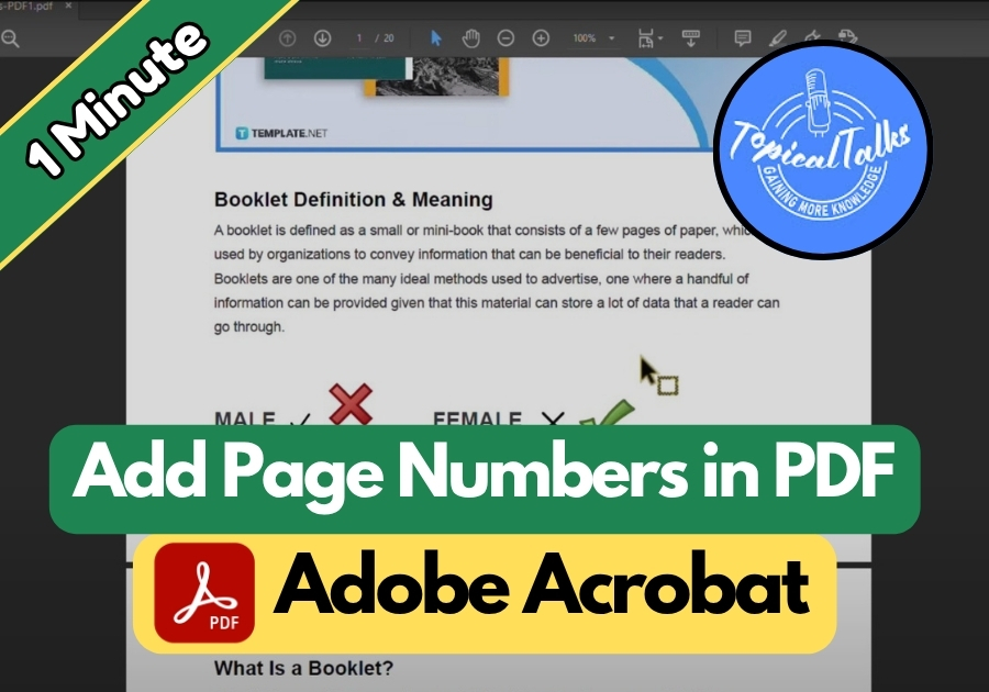 How to Add Page Numbers with Adobe Acrobat