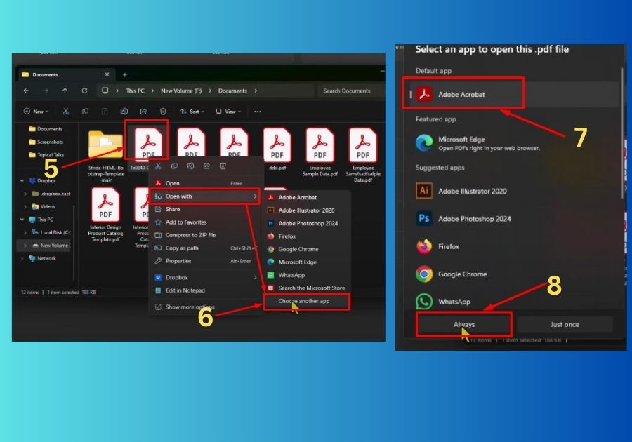 Step 2: Set Adobe Reader as Your Default PDF App