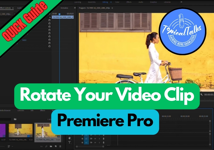 How to Rotate Video Clip in Premiere Pro