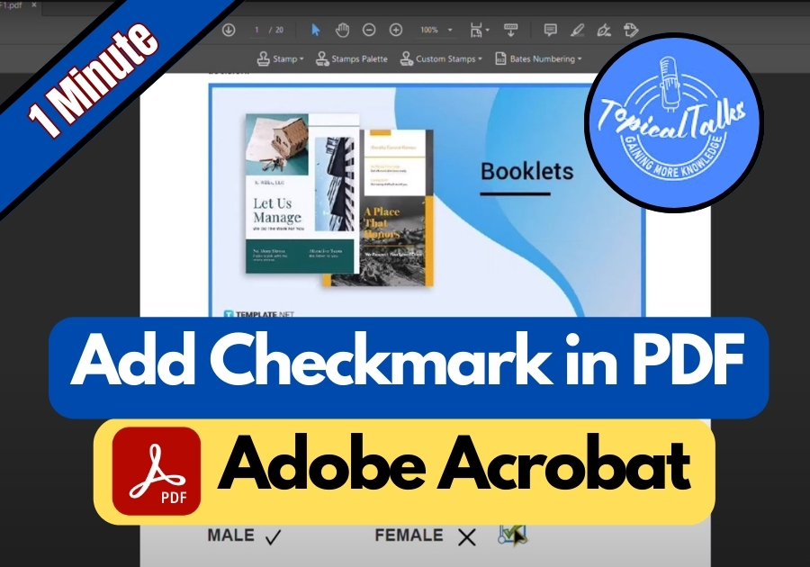How to Add Checkmark in PDF Adobe Acrobat