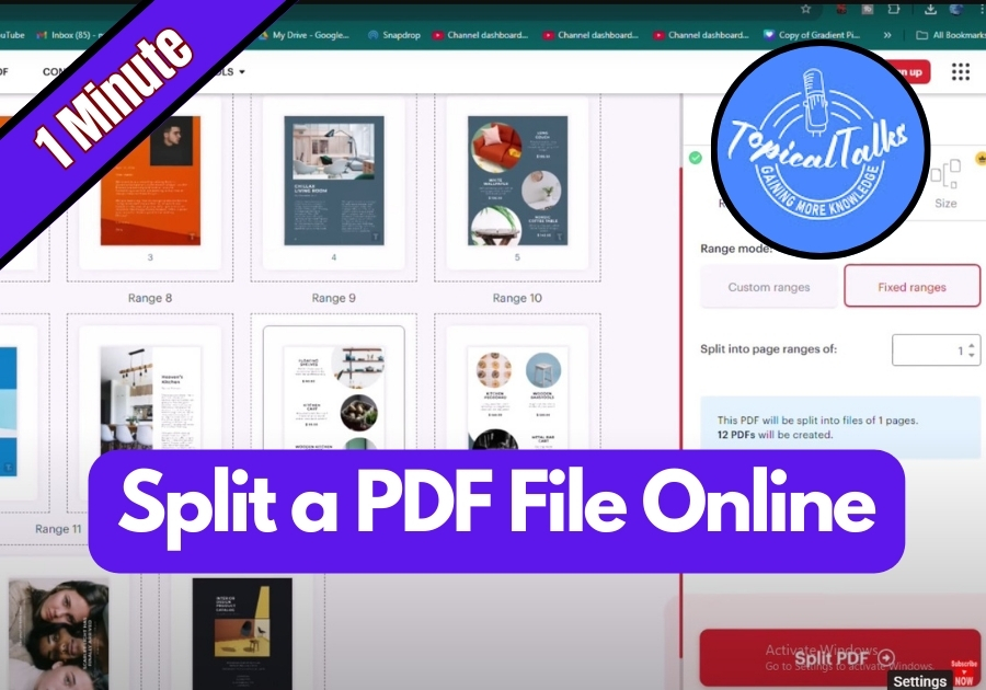 How to Split a PDF File Online