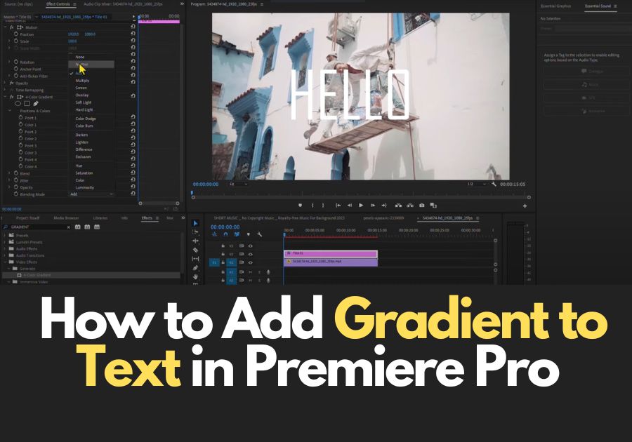 How to Add Gradient to Text in Premiere Pro 2025