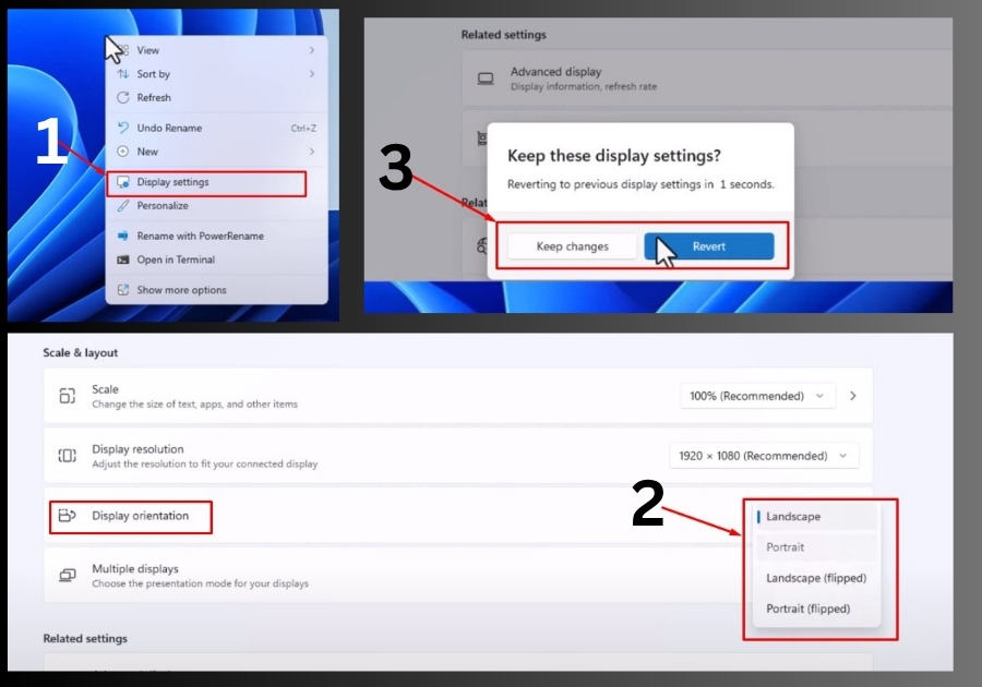 Rotate Your Computer Screen in Windows 11