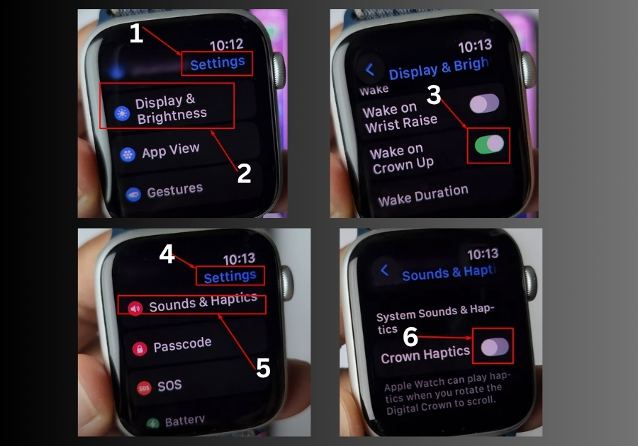 Turn off the Digital Crown on Apple Watch