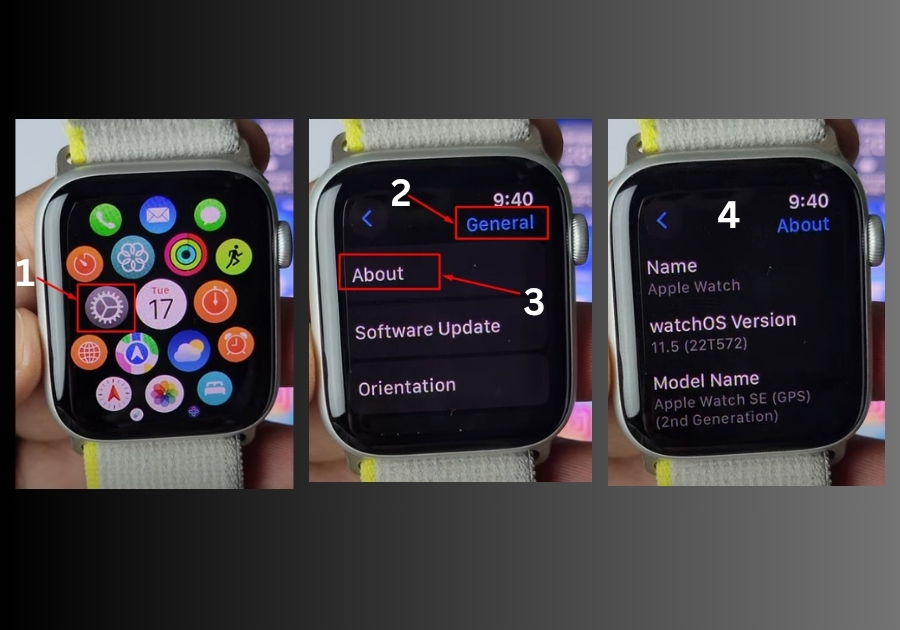Check from Your Apple Watch Settings