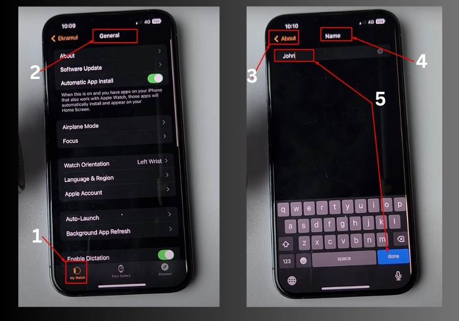 Change Your Apple Watch Name