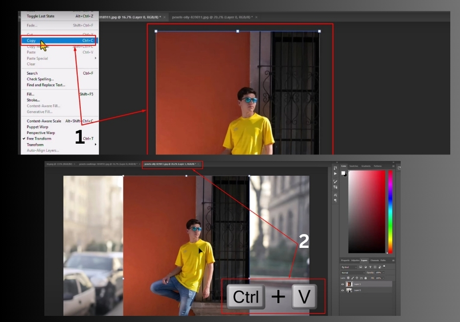 Insert an Image Into Another Image in Photoshop
