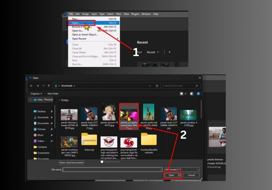 Method 1: Open an Image Directly