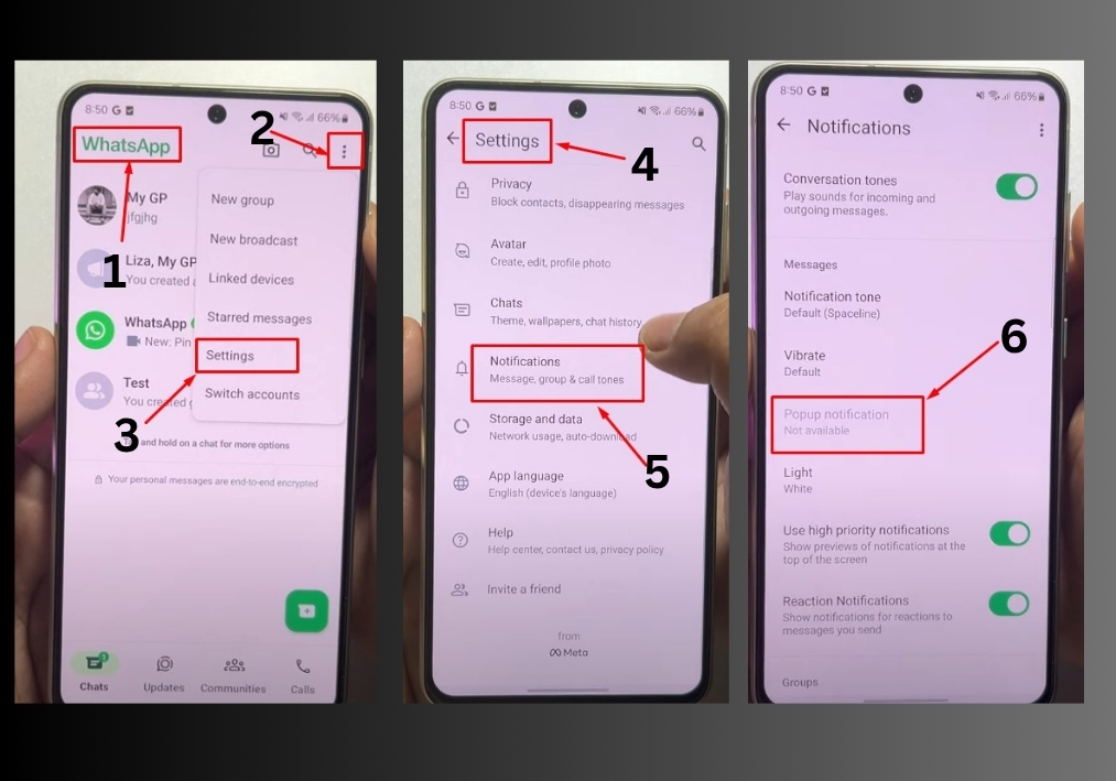 Fix for WhatsApp Pop-up Notifications
