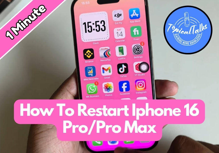 How To Restart Iphone 16 Pro or Pro Max