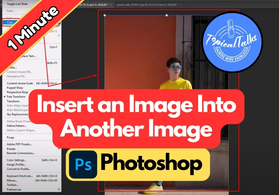 Insert an Image Into Another Image in Photoshop