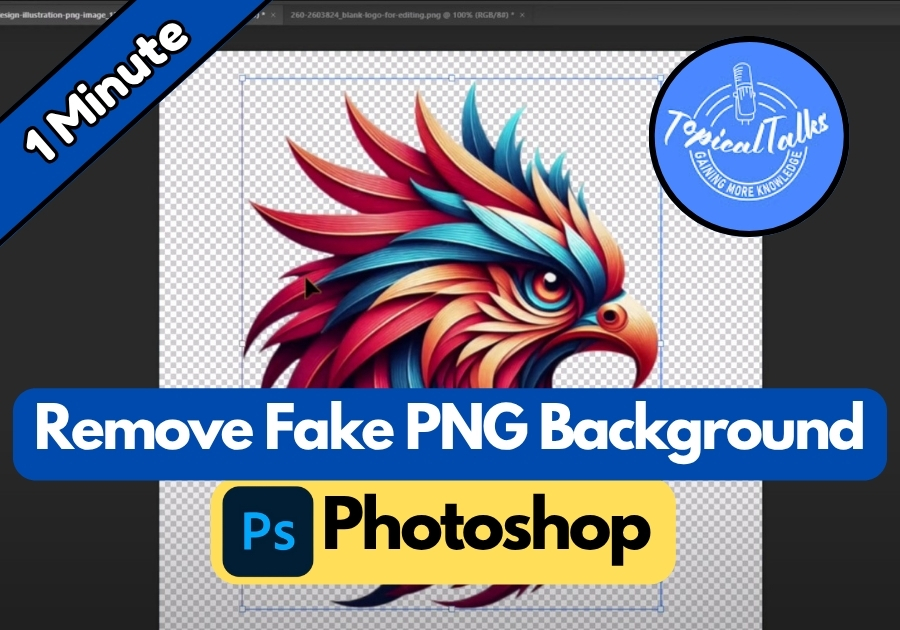How to Remove Fake PNG Background in Photoshop (EASY)