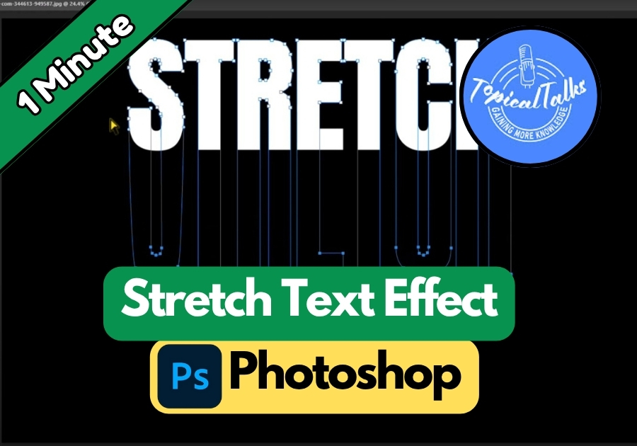 How to Stretch Text Effect in Photoshop