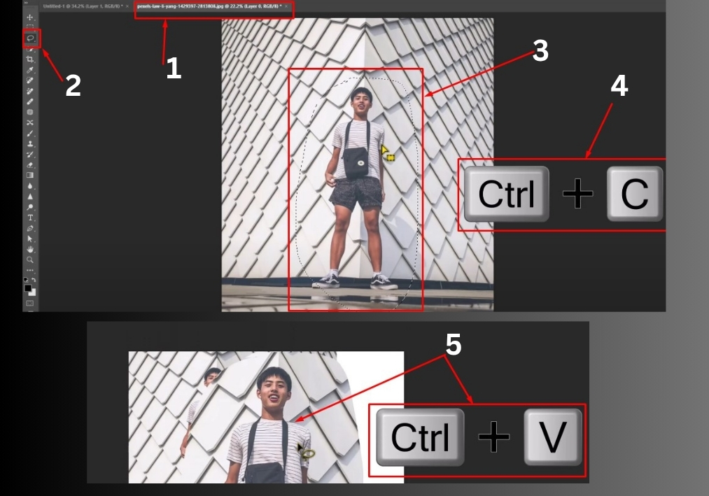 Method 2: Copy and Paste a Specific Area