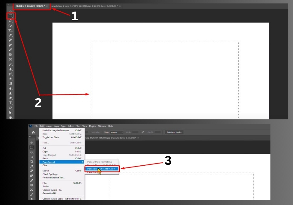 Method 2: Copy and Paste a Specific Area