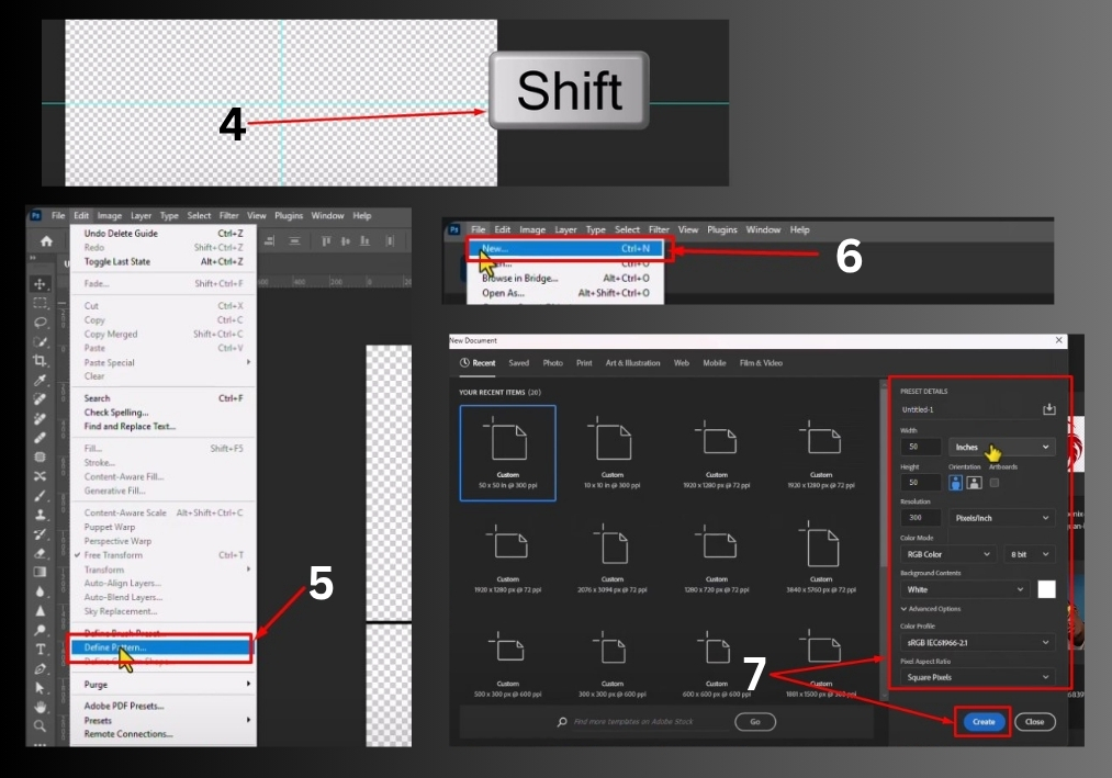 Quick Tutorial to Make A Grid in Photoshop 2