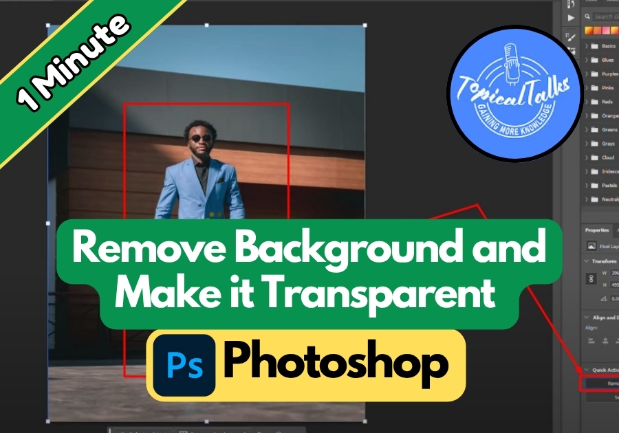 How to Remove White Background and Make it Transparent in Photoshop