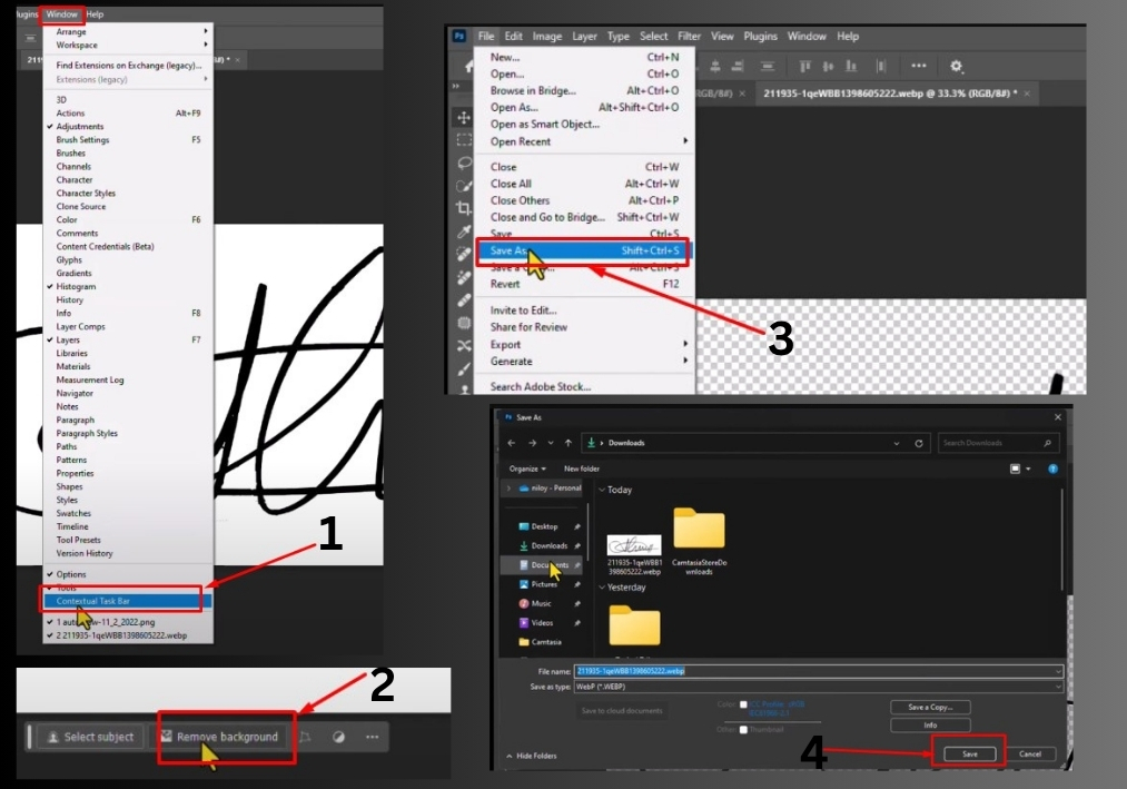 Remove Signature Background in Photoshop