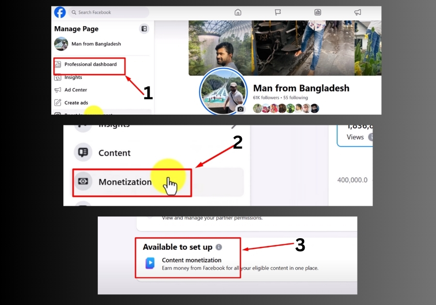 Set Up Facebook Content Monetization 1