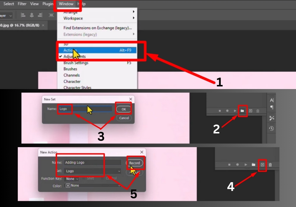 Add Logo to Multiple Photos Automatically in Photoshop